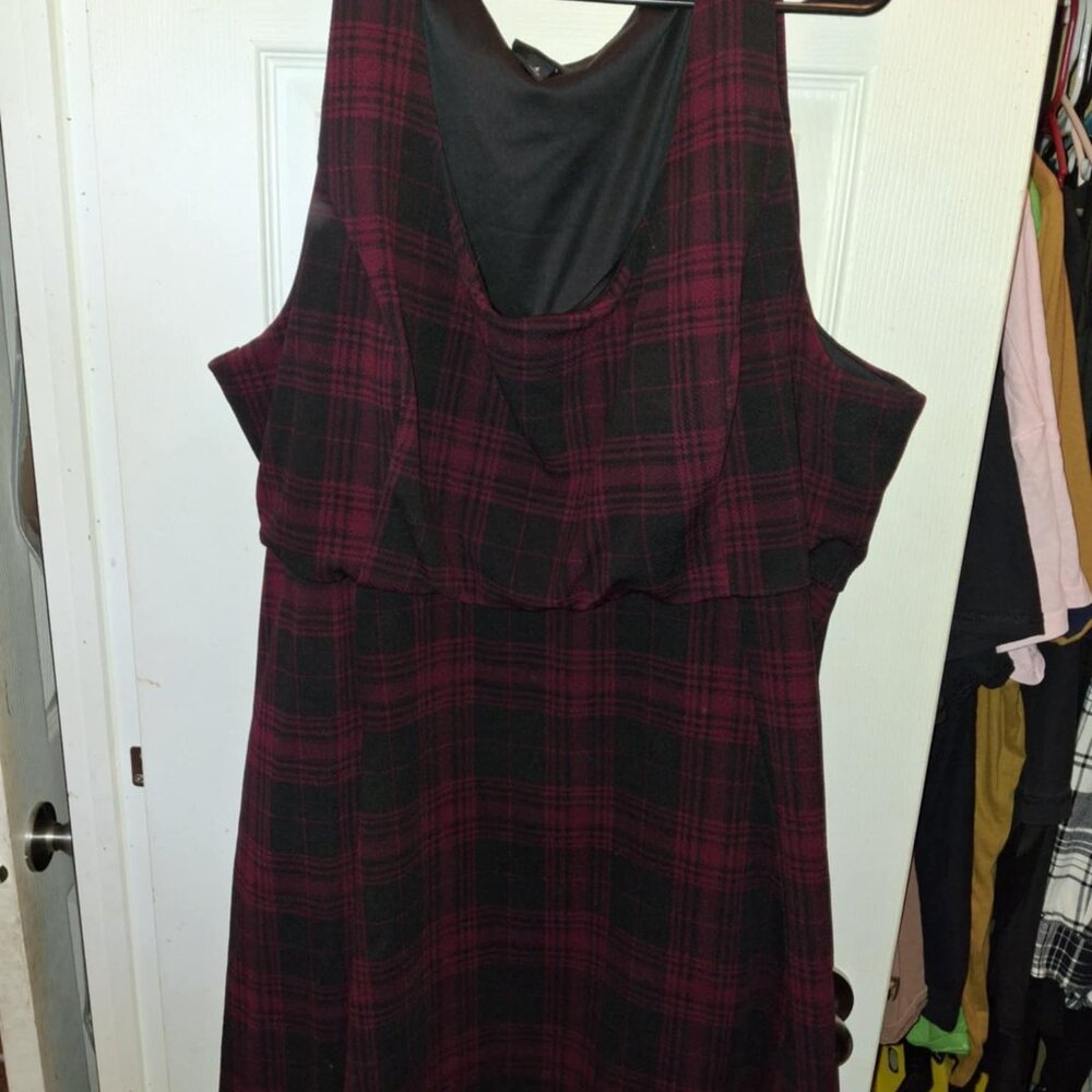 Plaid Midi Dress- Torrid